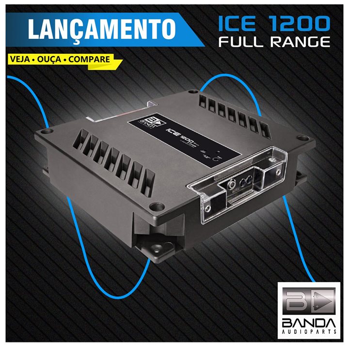 Amplificador Banda Ice 1200 Digital 1200 WRMS