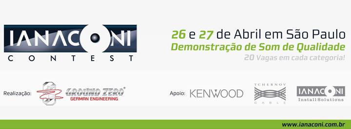 Campeonato de som Ianaconi - 26 e 27 de Abril - São Paulo