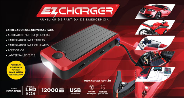 EZCharger - Carga ilimitada e portátil para Carros - by CarGPS