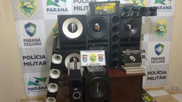 PM realiza operação sossego e apreende aparelhos de som automotivo - Paranavaí/PR