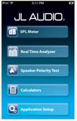 Aplicativo JL Audio Tools- SPL Meter - RTA - Speaker Polarity Test