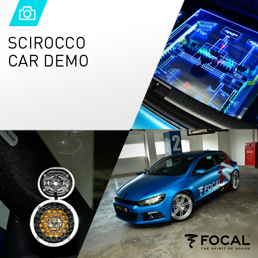 Scirocco, carro demo Focal - Indonésia