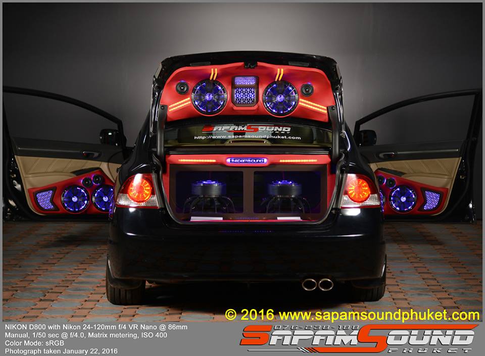 Honda Civic FD - Amplificadores nacionais na Tailandia