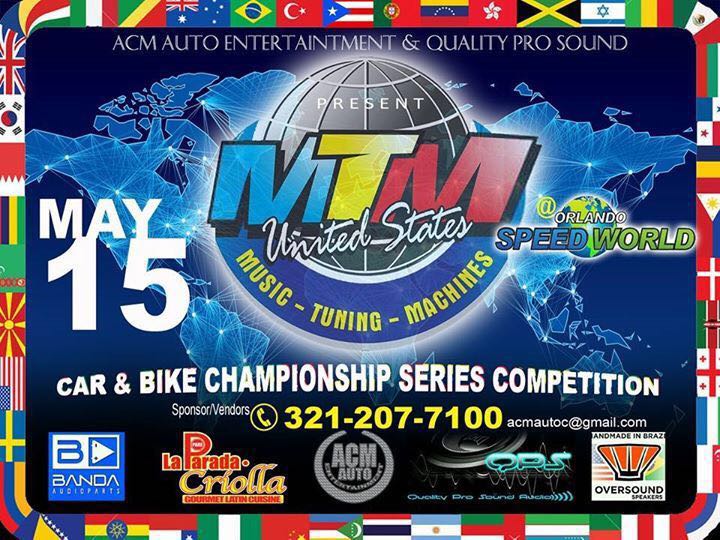 MTM promoverá campeonato de som automotivo em Orlando/EUA dia 15/05/2016